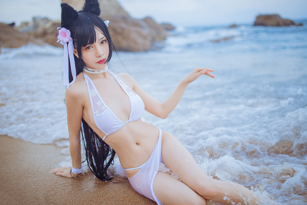 不呆猫 粉色衬衣女友COSPLAY图片包合集[持续更新]