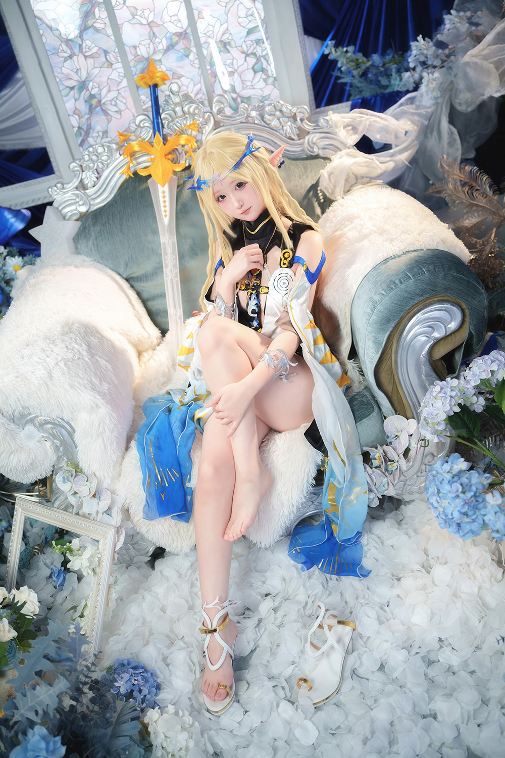 Seele麦麦 - 菲比&卡提希娅的蓝色花海物语[96P-315M]