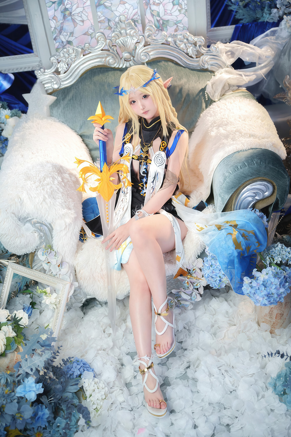 Seele麦麦 - 菲比&卡提希娅的蓝色花海物语[96P-315M]