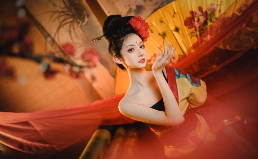 177 高挑女神沧霁桔梗,cos 界的璀璨之星