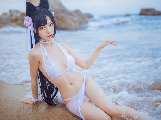 不呆猫 粉色衬衣女友COSPLAY图片包合集[持续更新]